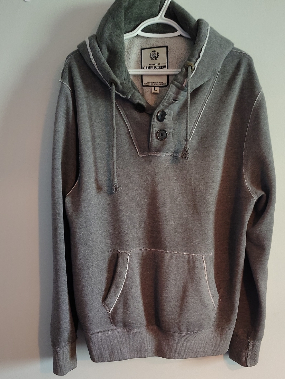 Vintage Campus Crew Fleece Lined Hoodie